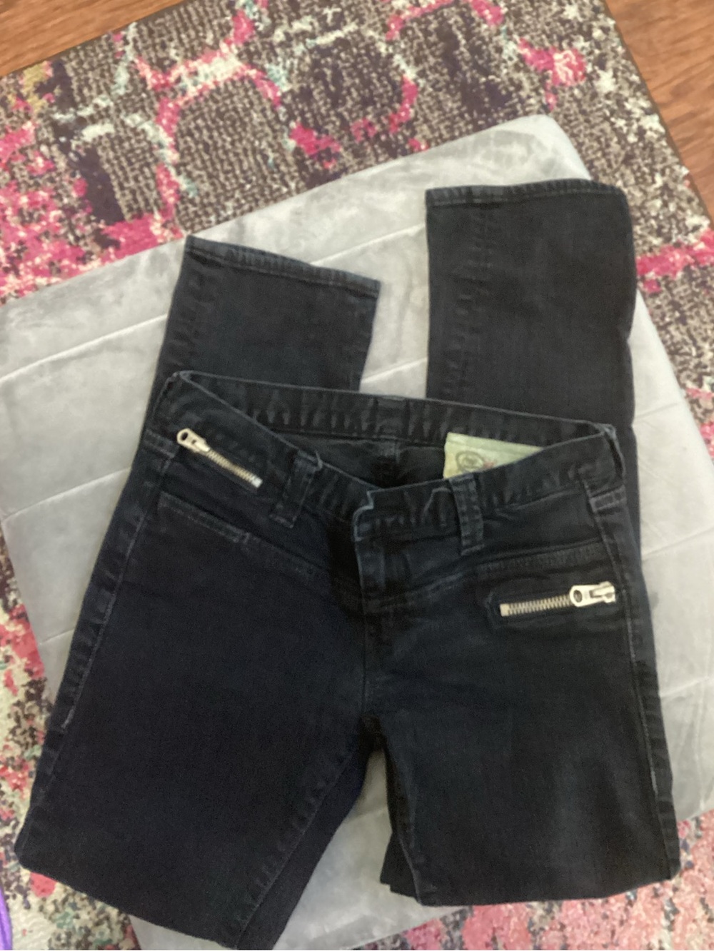 Gap Limited Edition 1969 Black Straight Leg Jeans with Zip Pocket